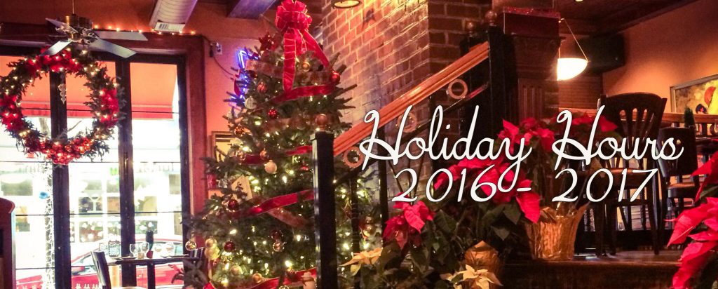  2016 Christmas Support Hours 